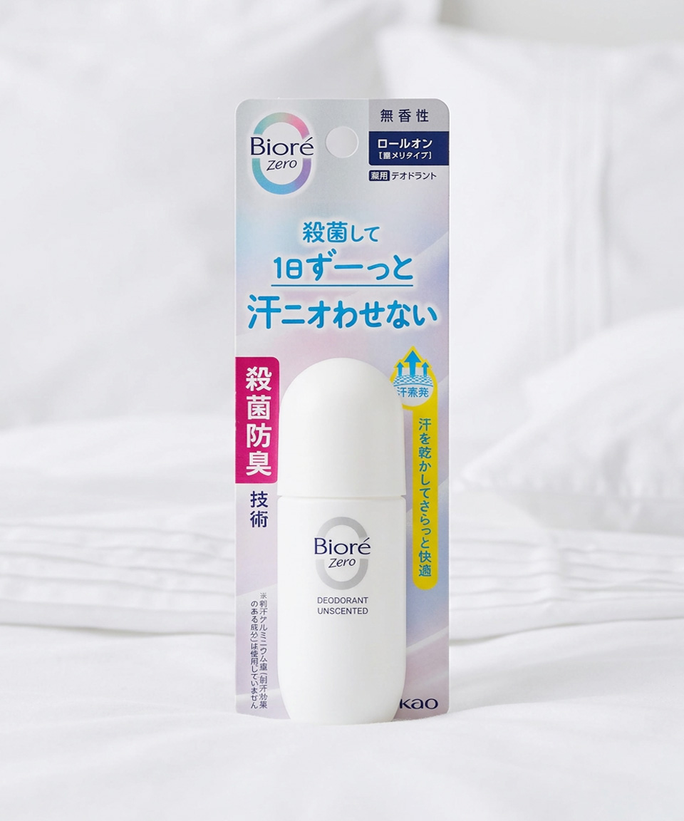 비오레 제로 데오드란트 롤온 무향 40ml 일본 땀냄새 방지