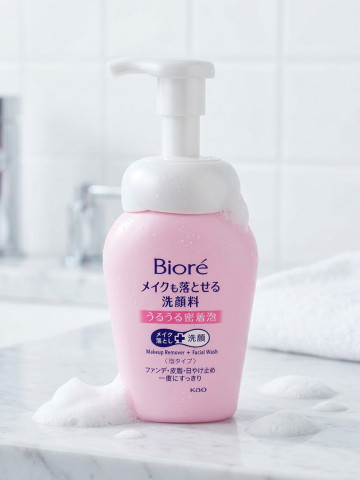 비오레 메이크업도 지울 수 있는 세안제 밀착 거품 클렌징폼 본품, 160ml, 1개