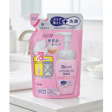 비오레 메이크업도 지울 수 있는 세안제 밀착 거품 클렌징폼 리필용, 140ml, 1개