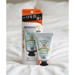 데오나츄레 일본 데오드란트 무향료 사라사라 겨드랑이 크림, 45g, 1개