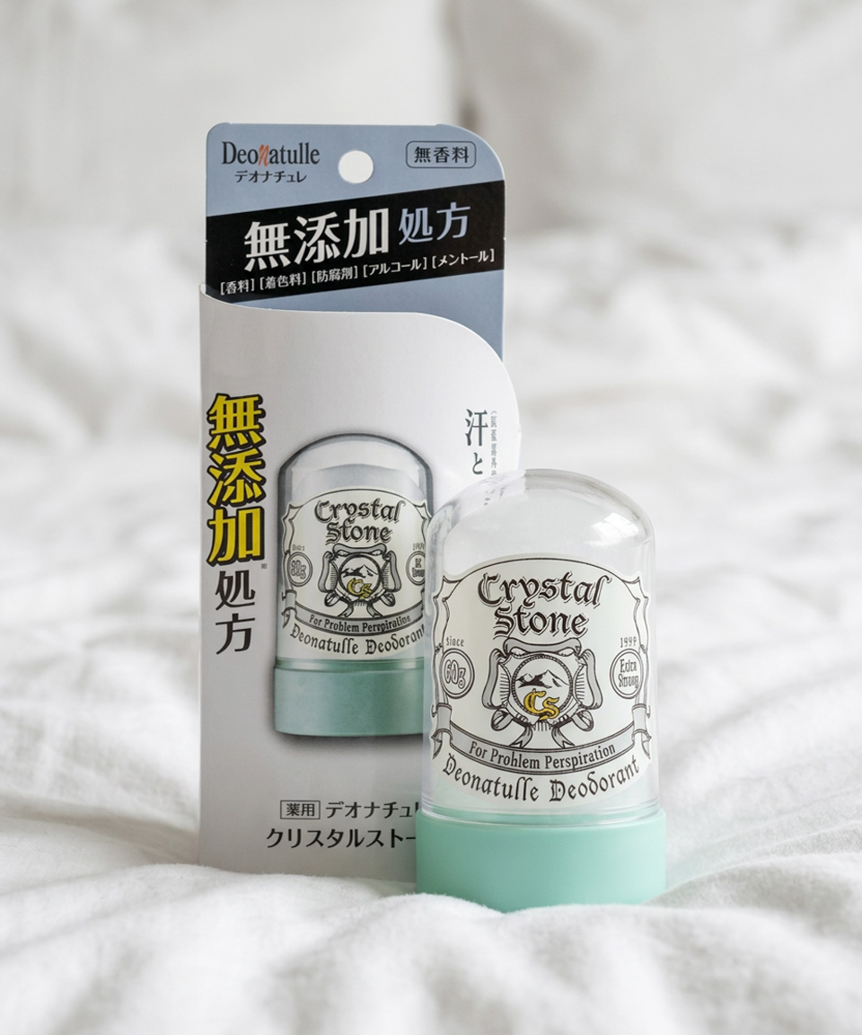 데오나츄레 일본 데오드란트 무향료 크리스탈 스톤 타입, 60g, 1개