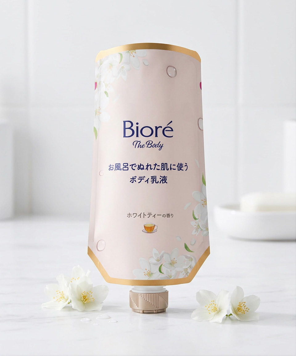 비오레 U 더 바디로션 화이트티향 리필, 285ml, 1개