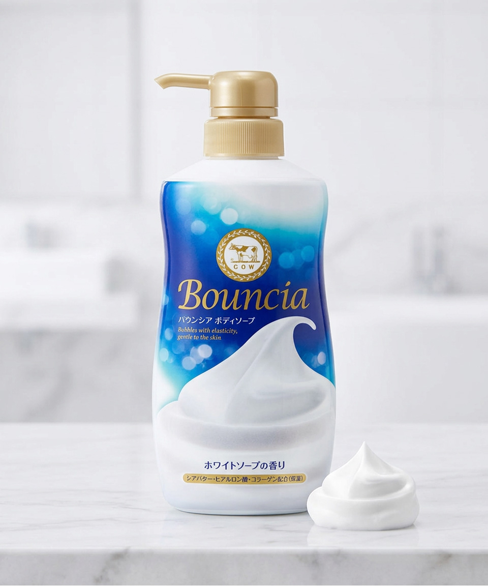 바운시아 바디워시 바디클렌저 화이트 소프 본품, 480ml, 1개