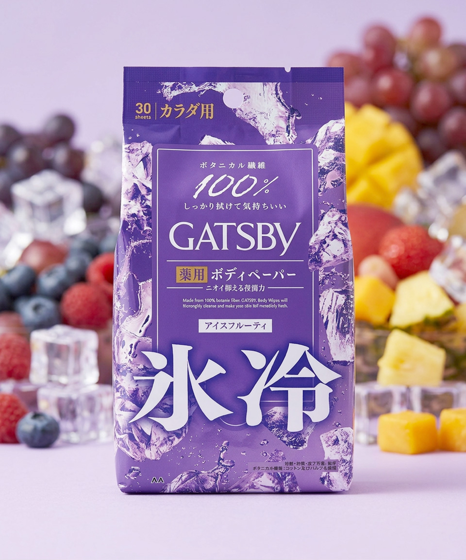갸스비 바디 페이퍼 데오드란트 쿨 시트 개츠비 아이스 프루티, 300g, 1개