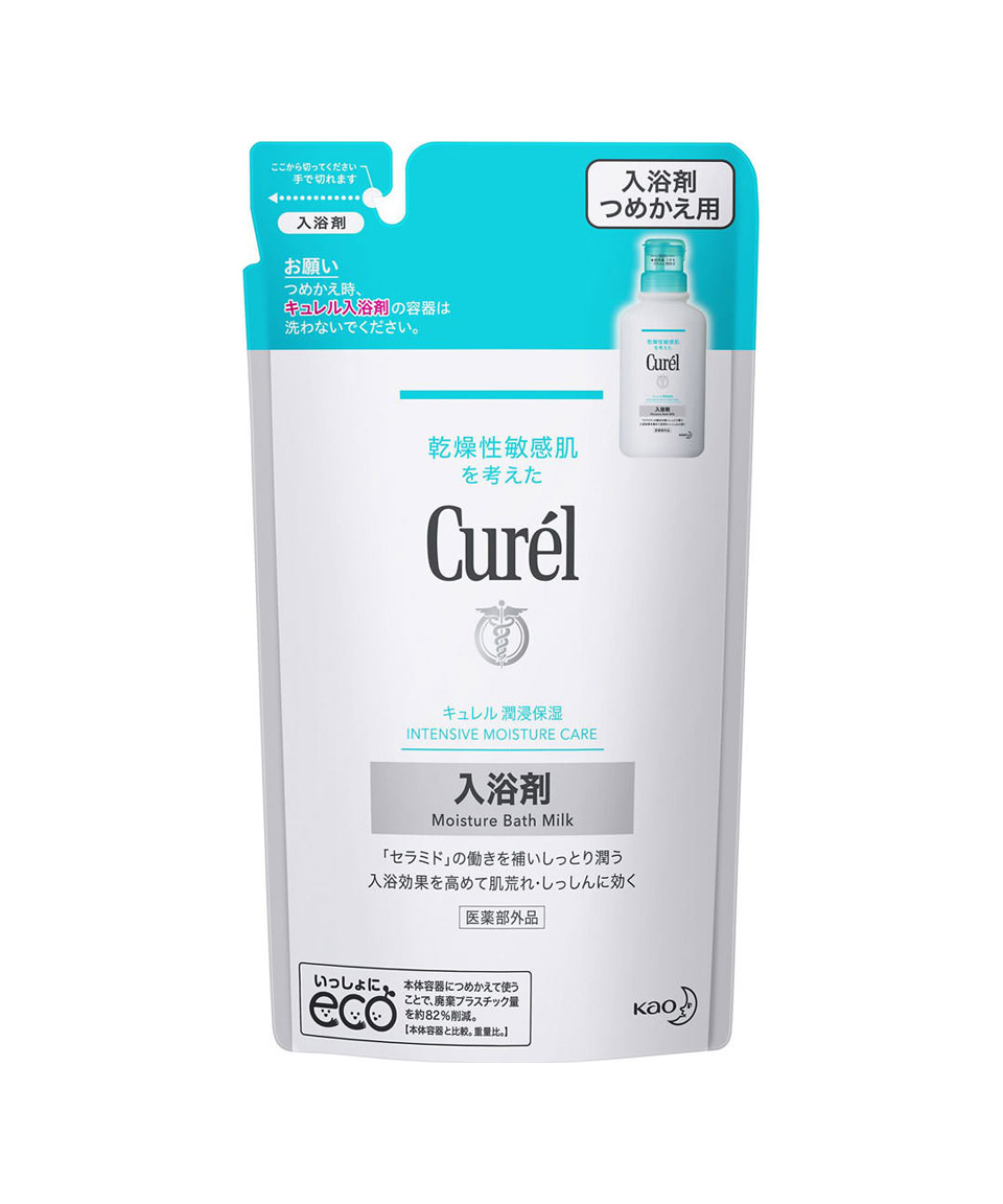 큐렐 입욕제 모이스처 배쓰밀크 리필 360ml, 1개