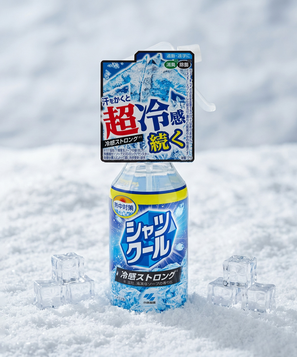 고바야시 열중대책 셔츠쿨 냉감 쿨링 스프레이 스트롱 대용량, 280ml, 1개