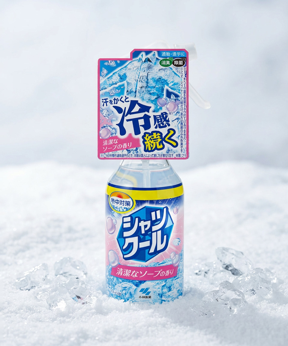 고바야시 열중대책 셔츠쿨 냉감 쿨링 스프레이 플로럴 소프 대용량, 280ml, 1개