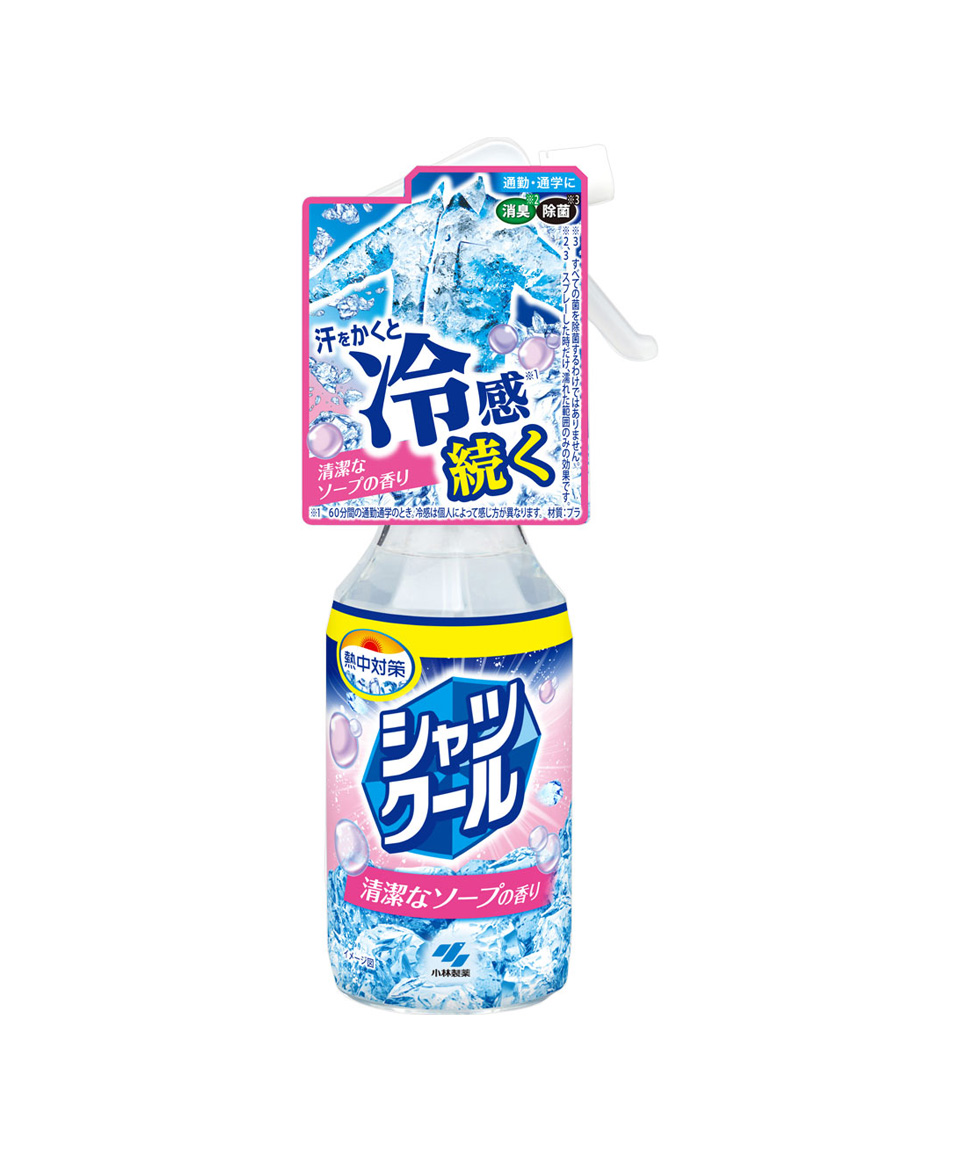 고바야시 열중대책 셔츠쿨 냉감 쿨링 스프레이 플로럴 소프 대용량, 280ml, 1개