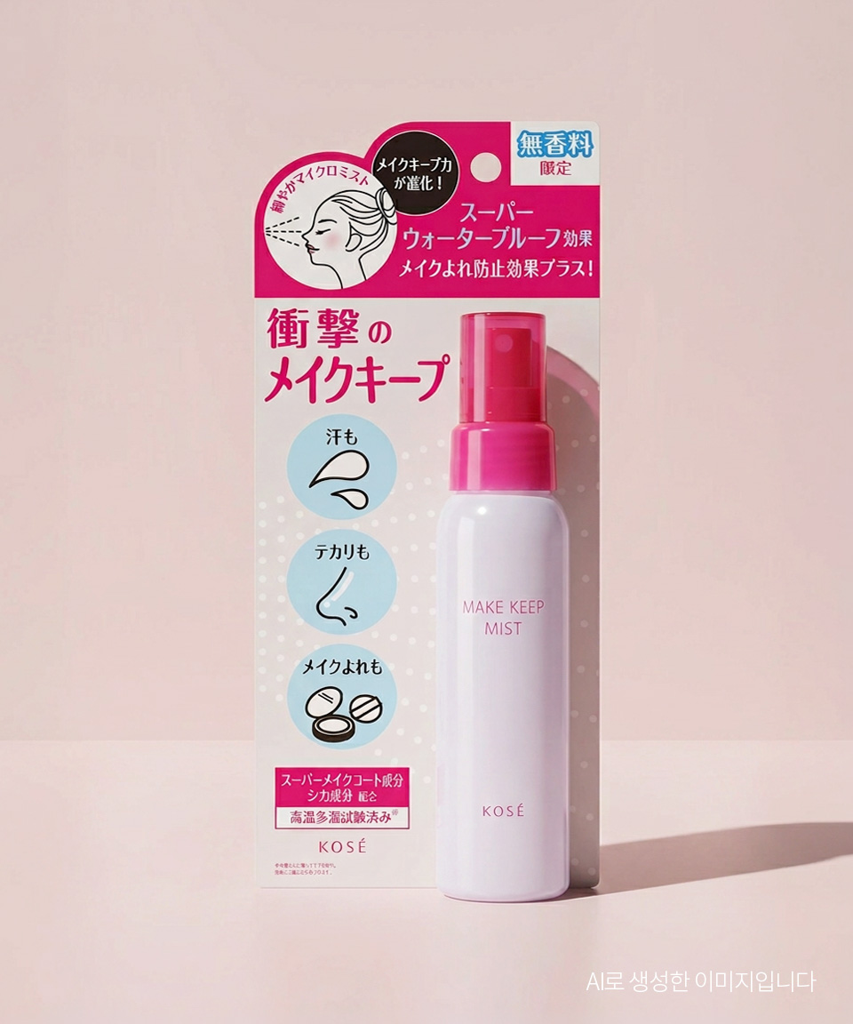 코세 메이크 킵 미스트 일본 메이크업 픽서 EX 무향 80ml, 1개