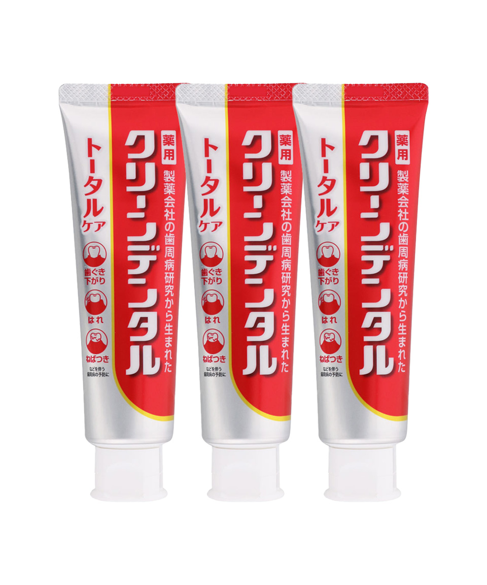 다이이치산쿄 클린덴탈 토탈케어 일본 치약 100g, 3개