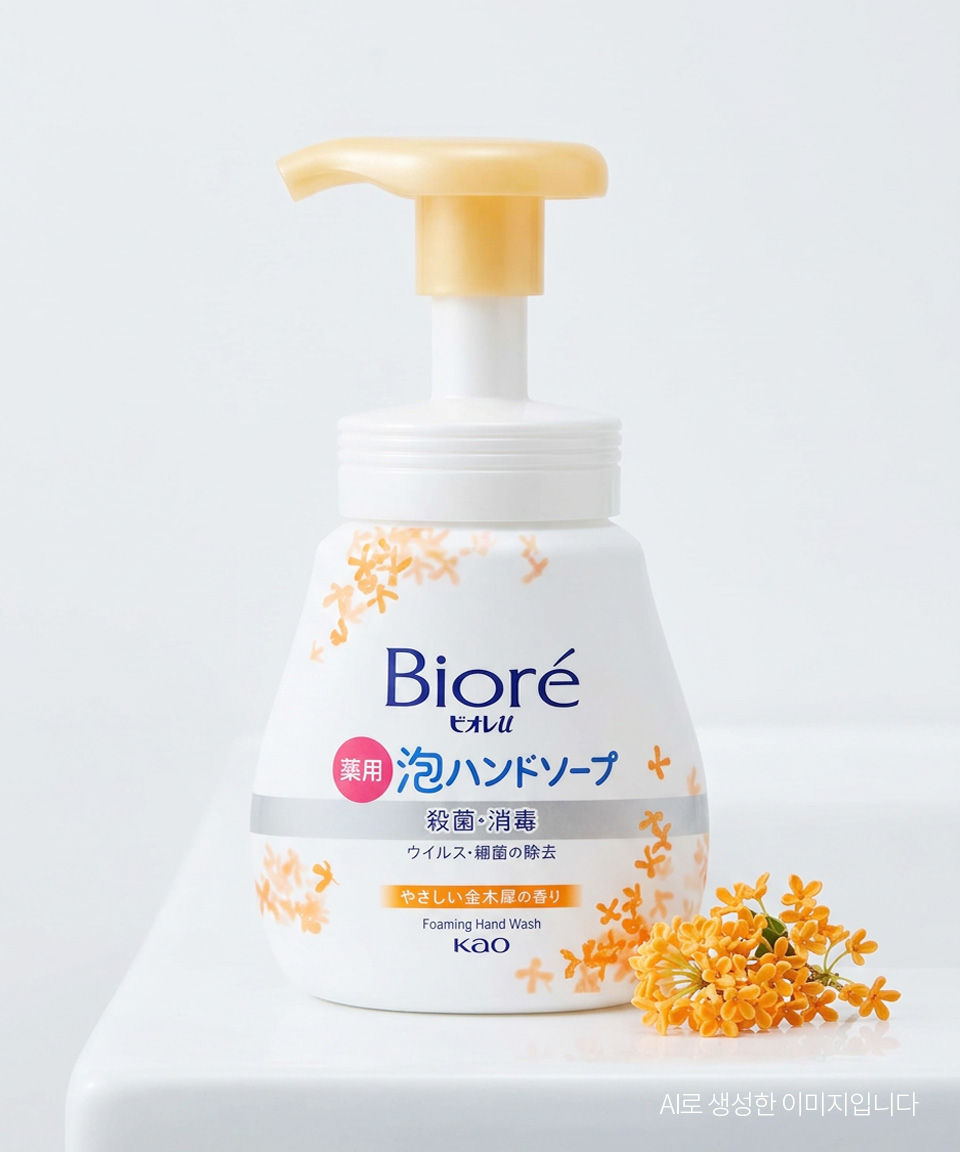 비오레 거품 핸드소프 핸드워시 금목서 본품, 240ml, 1개