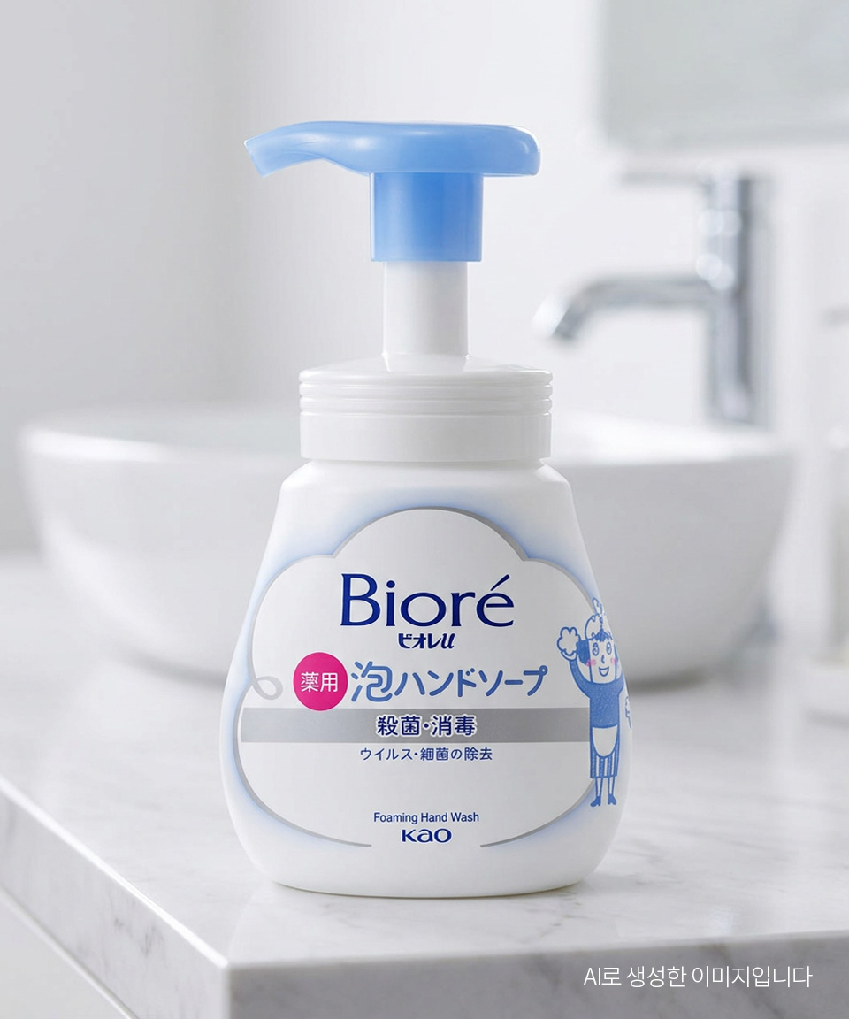 비오레 거품 핸드소프 핸드워시 오리지널 본품, 240ml, 1개