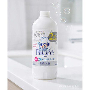 비오레 거품 핸드소프 핸드워시 무향 리필, 430ml, 1개