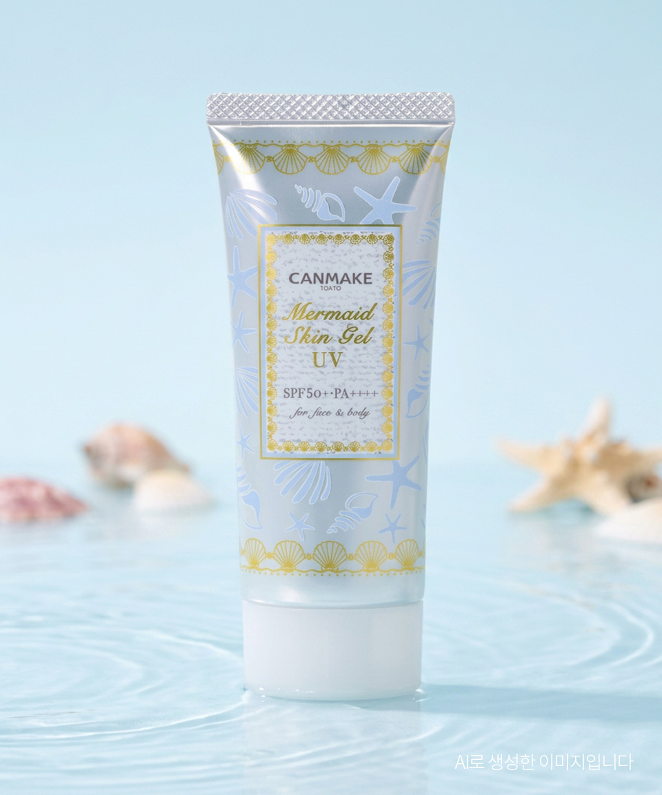 캔메이크 머메이드 스킨 젤 UV 02 화이트, 40g