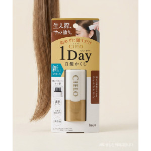 호유 시에로 cielo 원데이 새치 커버 스틱 9ml, 라이트 브라운, 1개