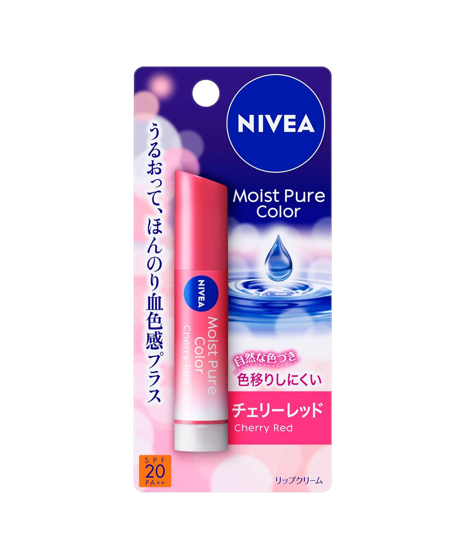 니베아 모이스트 퓨어 컬러 립 체리 레드, 3.5g