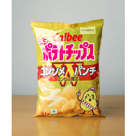 가루비 포테이토칩 더블 콘소메 펀치 61g 감자칩 일본 간식