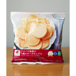로손 바삭한 식감의 3종류 치즈 칩 38g 일본 편의점 과자