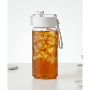 무인양품 클리어 머그보틀 550ml 냉수 전용 물병 물통 일본 무지