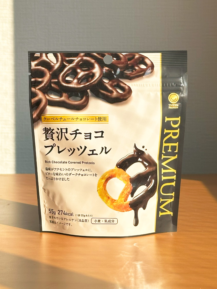 패밀리마트 제이타쿠 초코 프레첼 55g 일본 편의점 간식