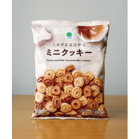 패밀리마트 밀크 & 코코아 미니 쿠키 120g 일본 편의점 과자