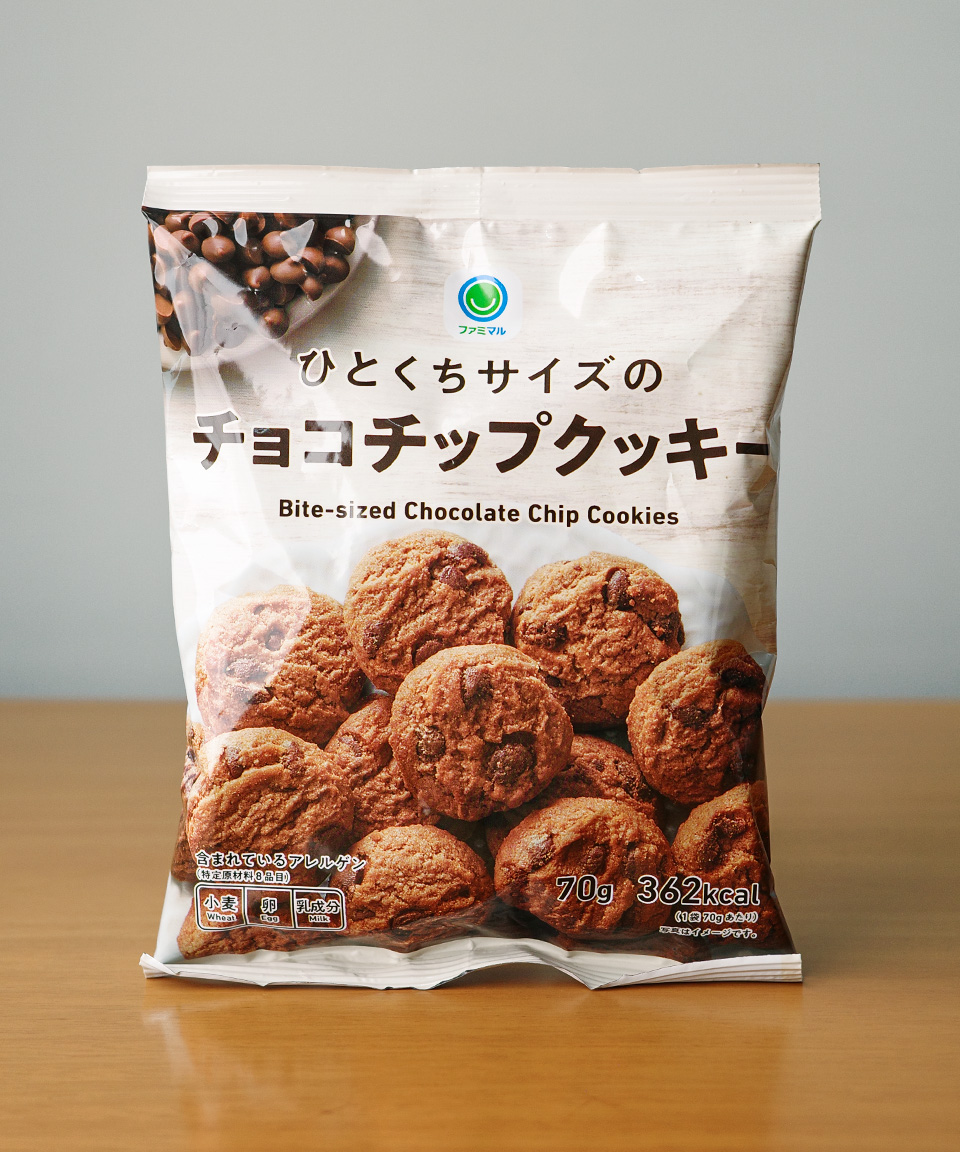패밀리마트 한 입 사이즈 초코칩 쿠키 70g 일본 편의점 과자