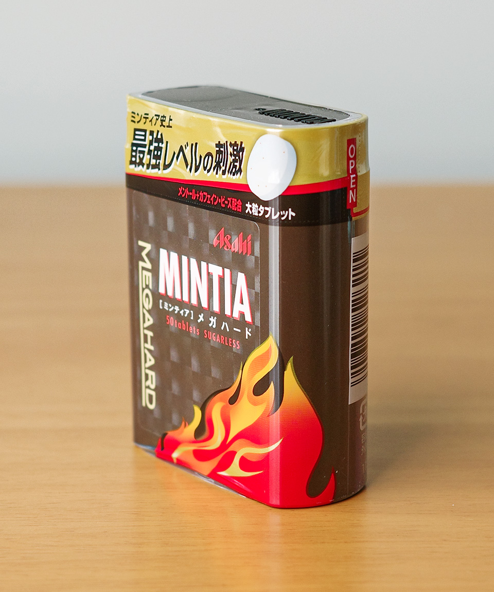 아사히 민티아 일본 사탕 메가 하드, 50g, 1개