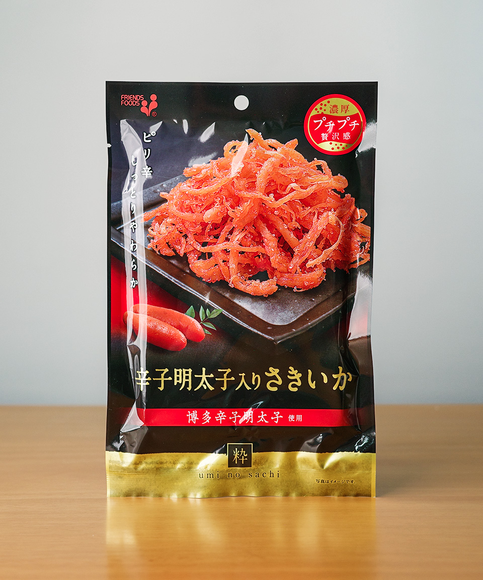 이노우에 매콤한 명란 사키이카 44g 카라시 멘타이코 오징어채 일본 안주