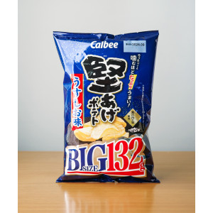 가루비 카타아게 포테이토 소금맛 대용량 132g 우스시오 감자칩 일본 간식