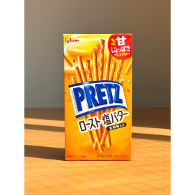 글리코 프리츠 일본 간식 로스트 소금 버터, 57g, 1개