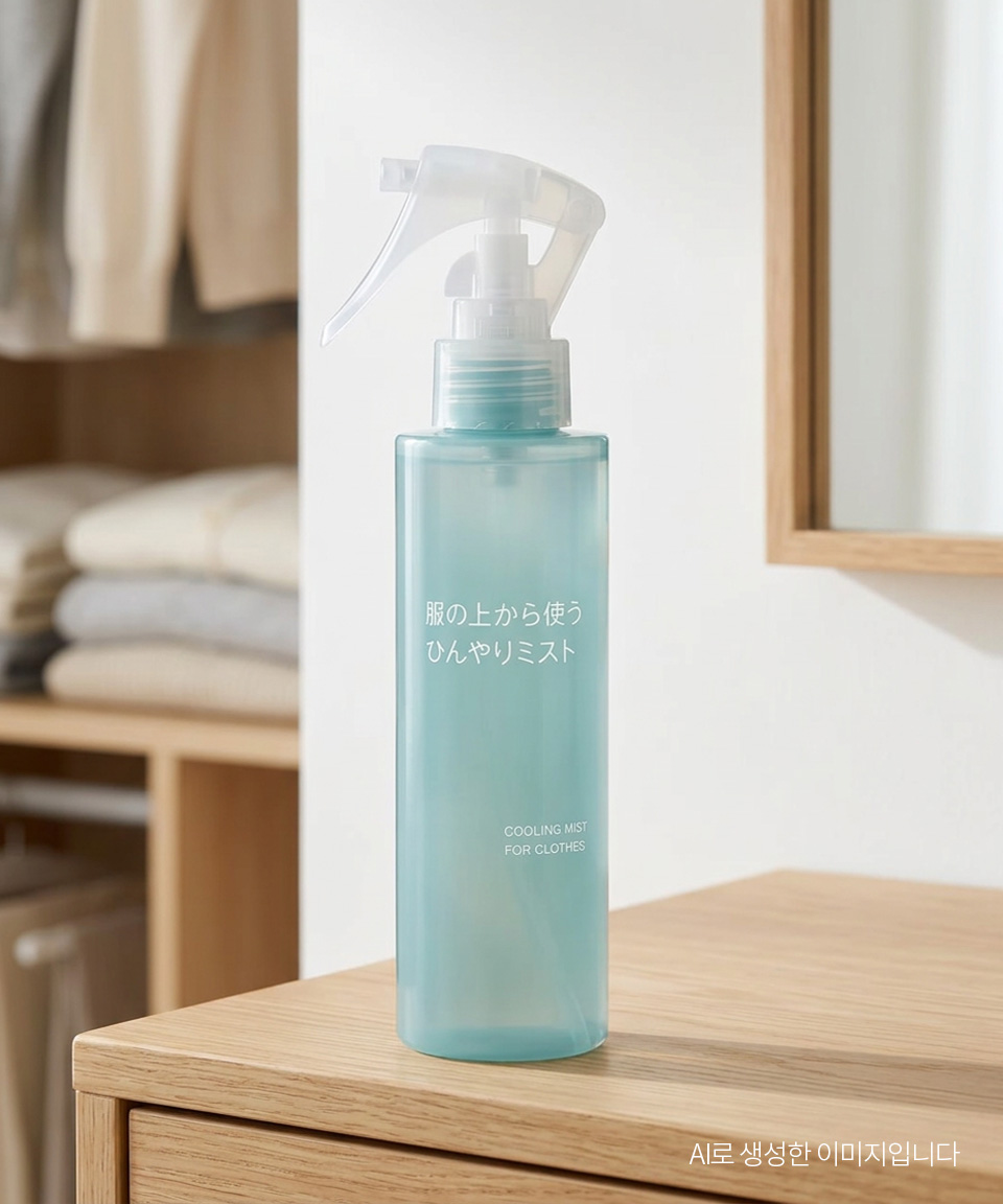 무인양품 옷에 뿌리는 쿨링 미스트 일본 무지 본품, 150ml, 1개