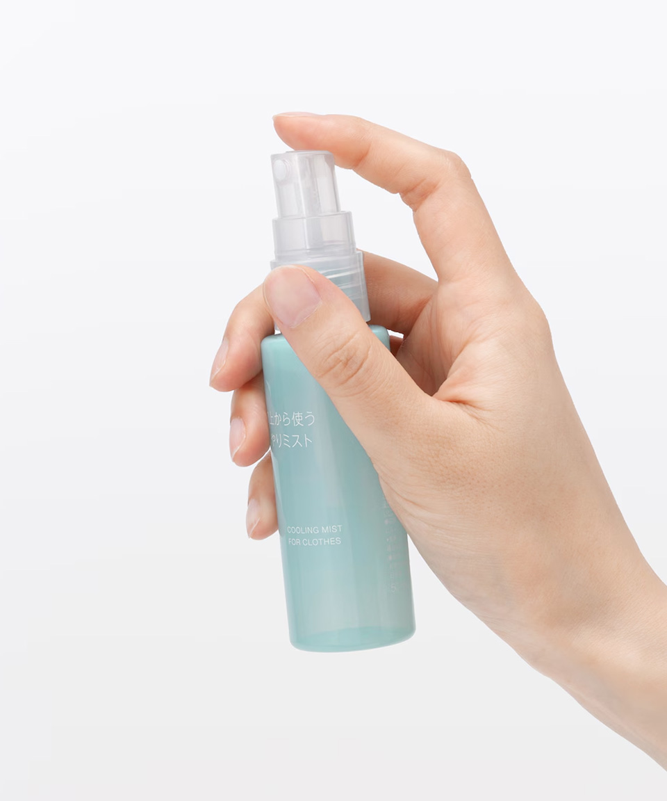 무인양품 옷에 뿌리는 쿨링 미스트 일본 무지 휴대용, 50ml, 1개