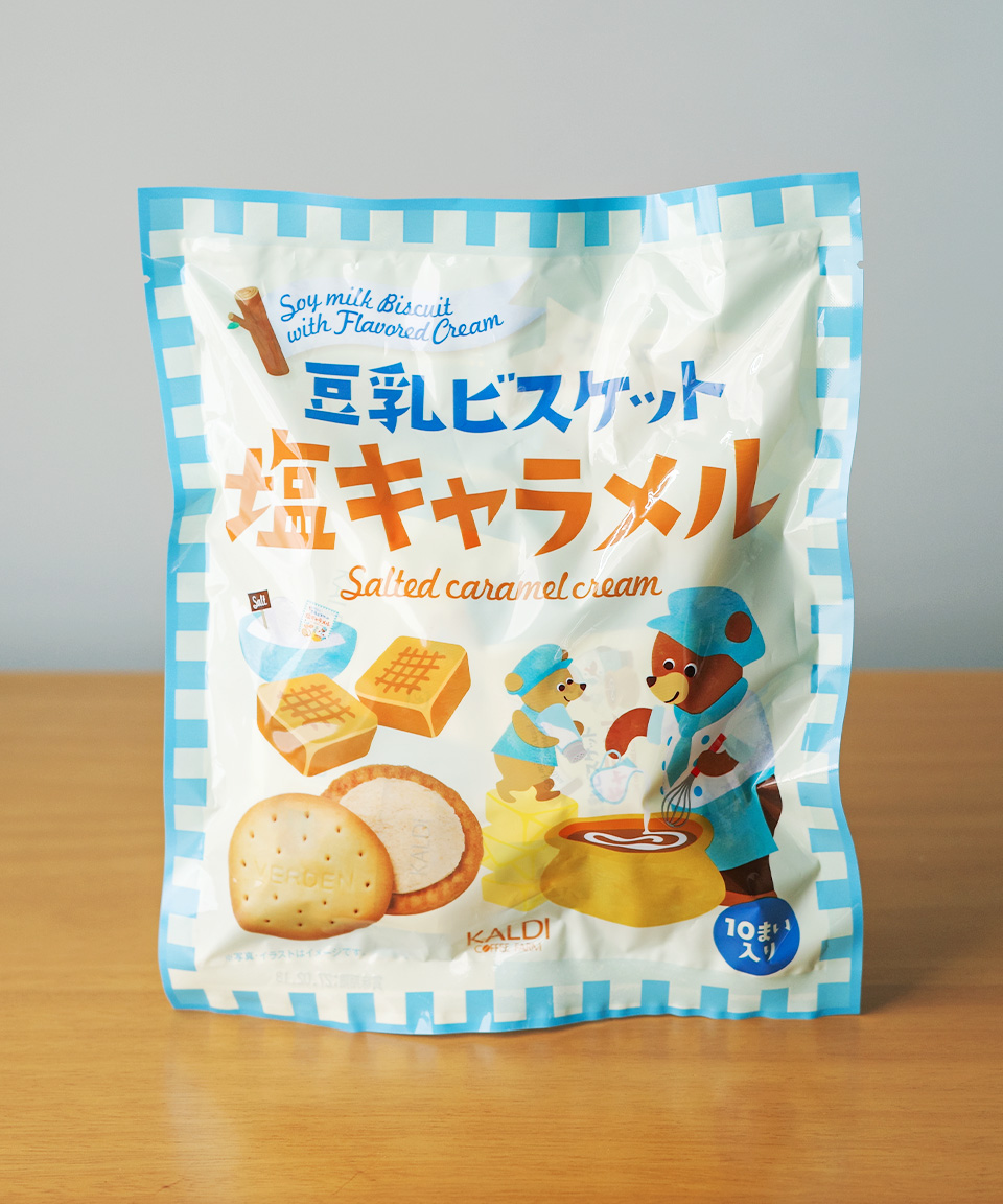 칼디 두유 비스킷 소금 카라멜, 140g, 1개