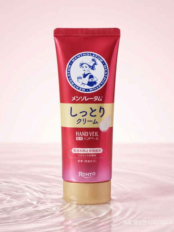 로토 맨소래담 핸드베일 고보습 핸드크림 촉촉한 타입 레드, 70g, 1개