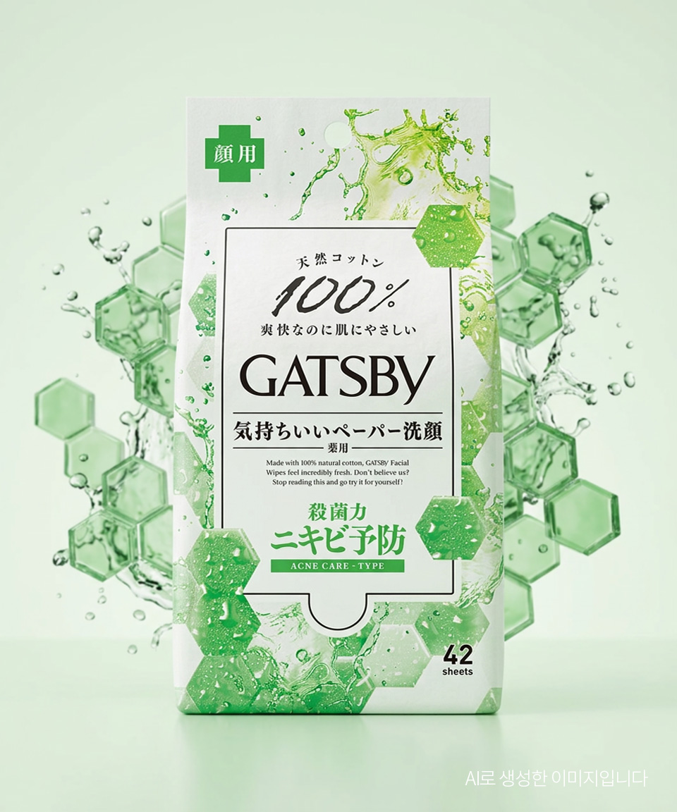갸스비 바디 페이퍼 데오드란트 쿨 시트 개츠비 트러블 케어, 300g, 1개