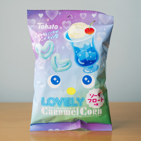 일본 간식 토하토 카라멜 콘 러블리 소다 플로트, 43g, 1개