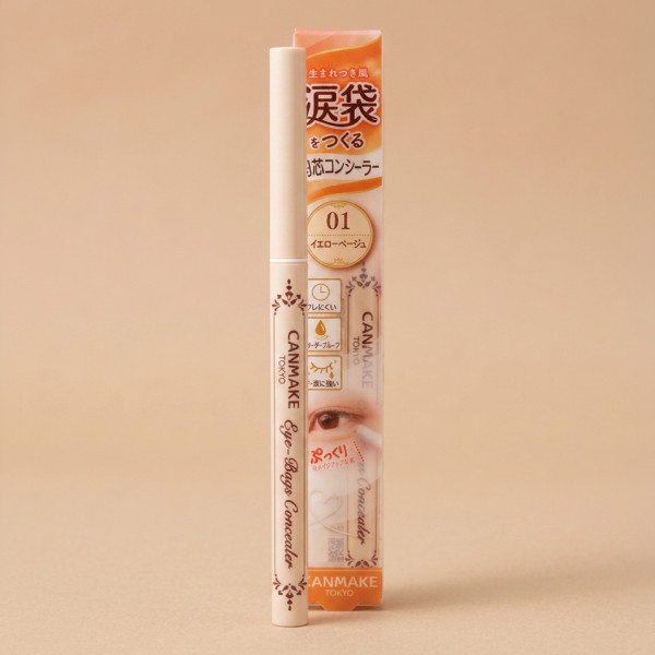 캔메이크 아이백 컨실러 애교살 스틱 01 옐로우 베이지, 0.27g