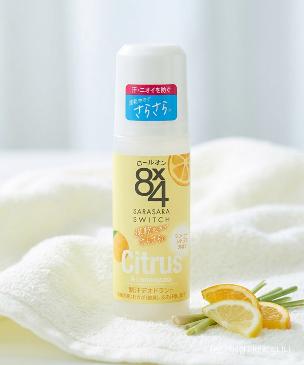 카오 8x4 에이트포 롤온 일본 데오드란트 시트러스, 45ml, 1개