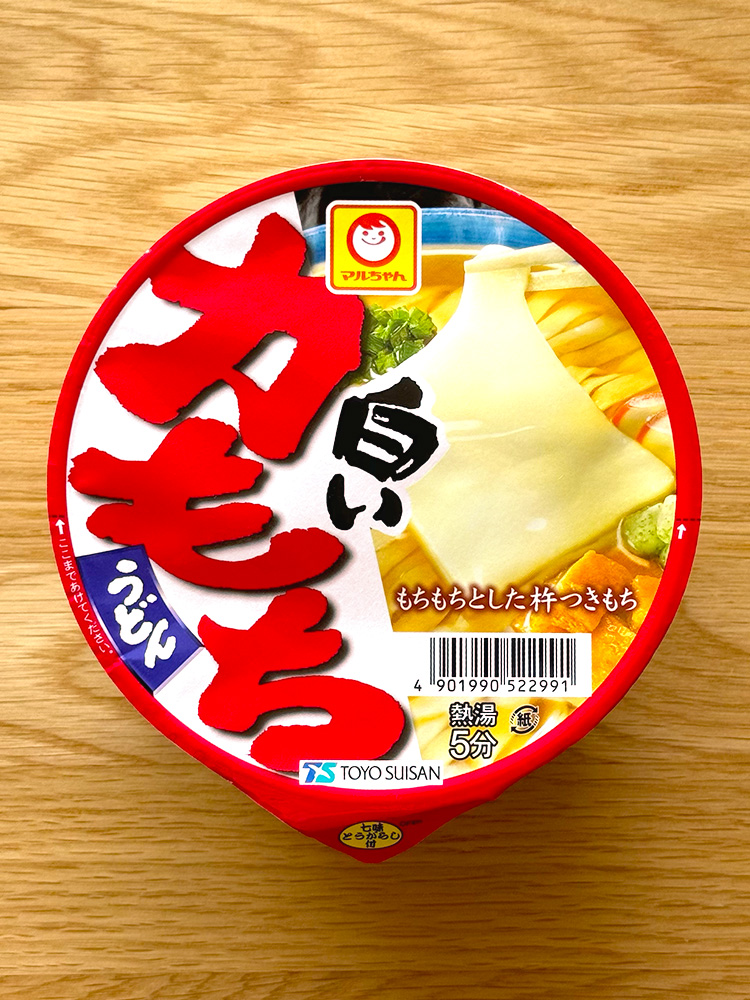 일본 컵라면 마루짱 시로이 치카라 모찌 우동, 109g, 1개
