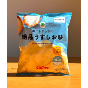 일본 간식 패밀리마트 포테이토칩 소금맛 70g 편의점 과자 감자칩 우스시오