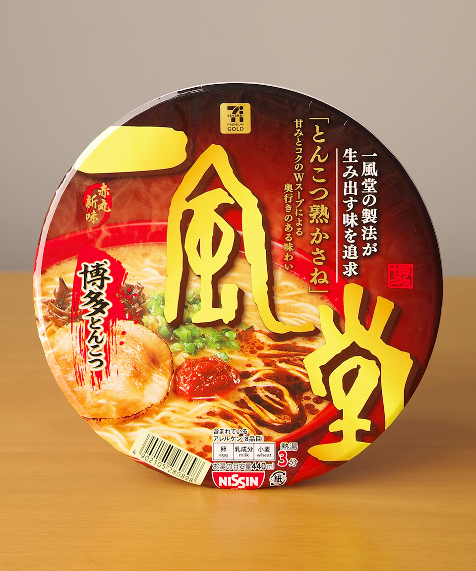일본 컵라면 세븐일레븐 잇푸도 하카타 돈코츠, 121g, 1개