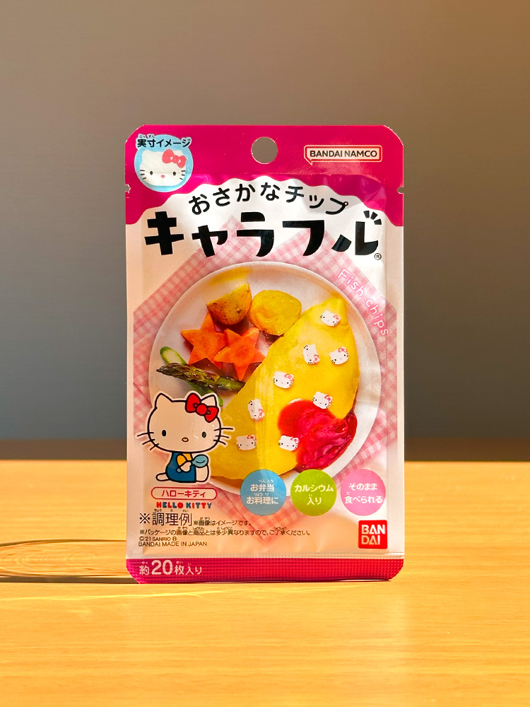 반다이 캬라후루 어묵칩 헬로키티, 2.8g, 1개
