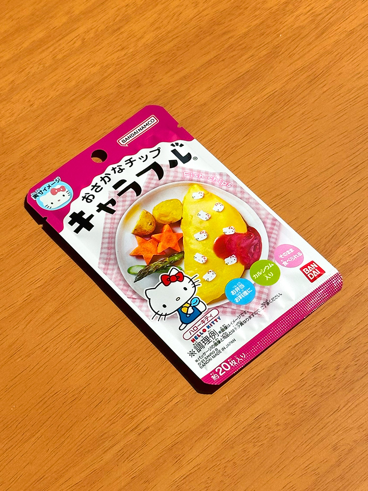 반다이 캬라후루 어묵칩 헬로키티, 2.8g, 1개