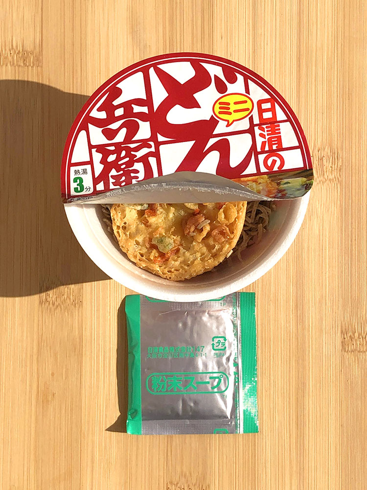 [ 닛신 ] 미니 돈베이 텐푸라 소바 46g / 일본 컵라면