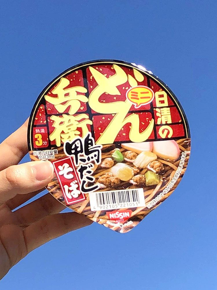 [ 닛신 ] 미니 돈베이 카모다시 소바 46g / 오리육수 소바 / 일본 컵라면
