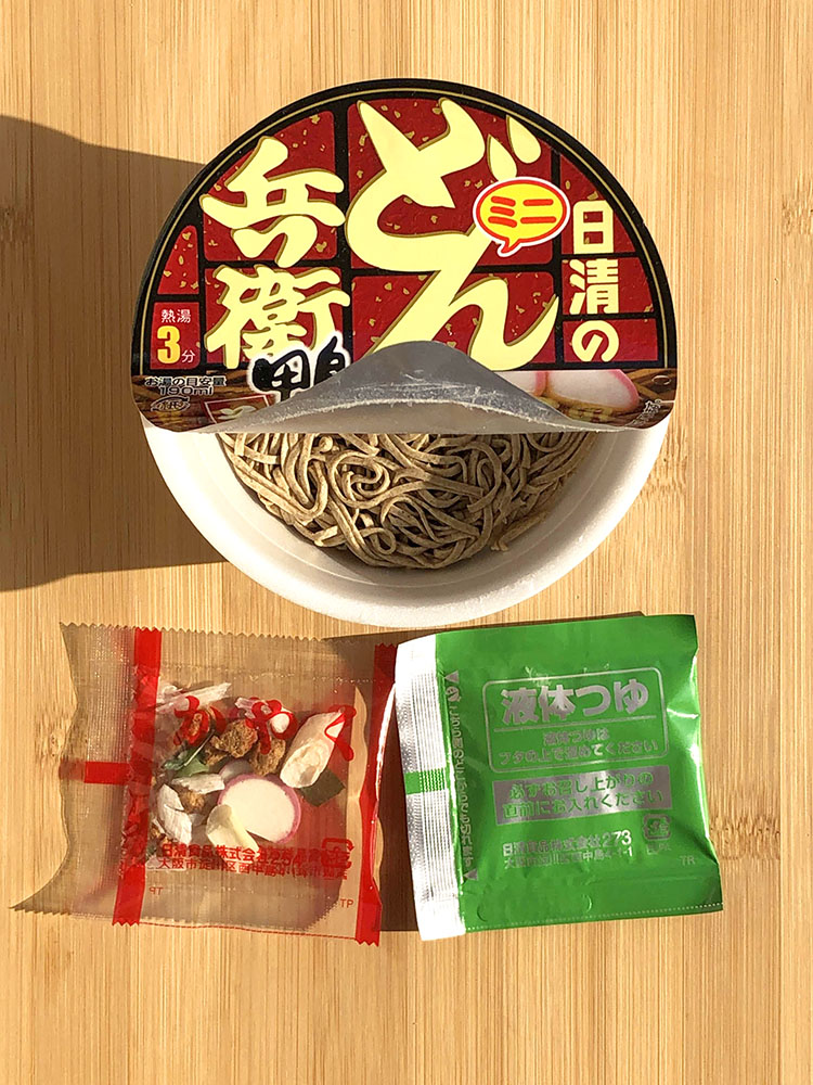 [ 닛신 ] 미니 돈베이 카모다시 소바 46g / 오리육수 소바 / 일본 컵라면