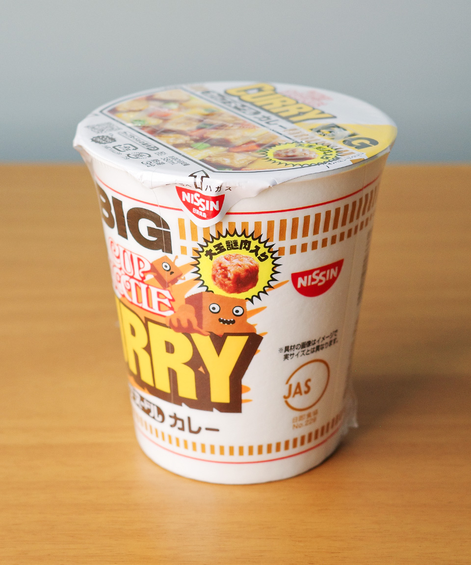 닛신 컵누들 BIG 일본 컵라면 카레, 121g, 1개