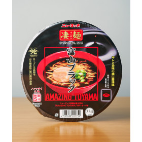 일본 컵라면 뉴타치 스고멘 토야마 블랙, 119g, 1개
