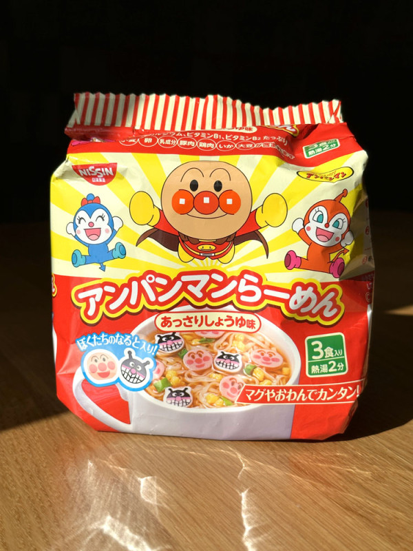 [ 닛신 ] 머그컵 라면 호빵맨 간장맛 3개입 / 앙팡만 라멘 앗사리 쇼유 / 일본 봉지라면