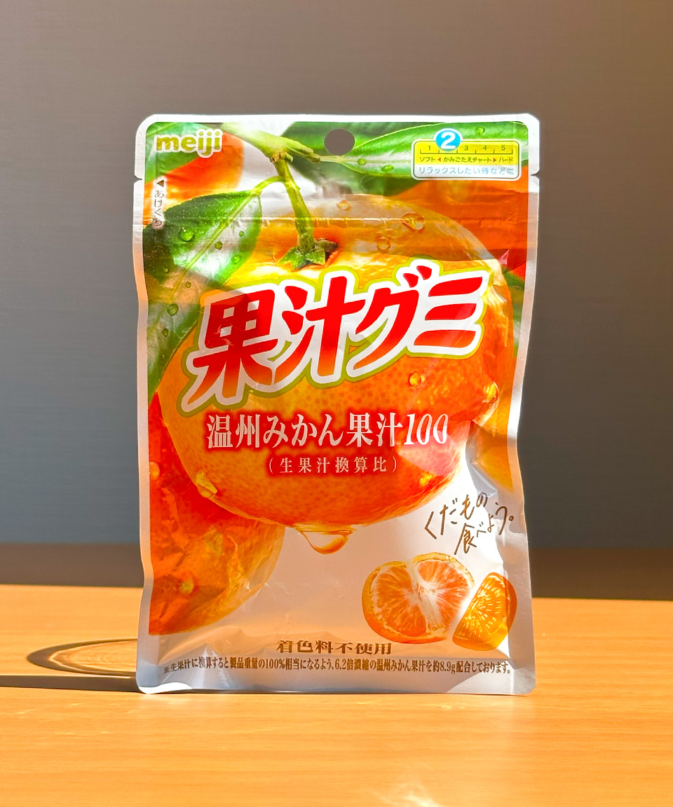 일본 젤리 메이지 과즙 구미 귤, 54g, 1개